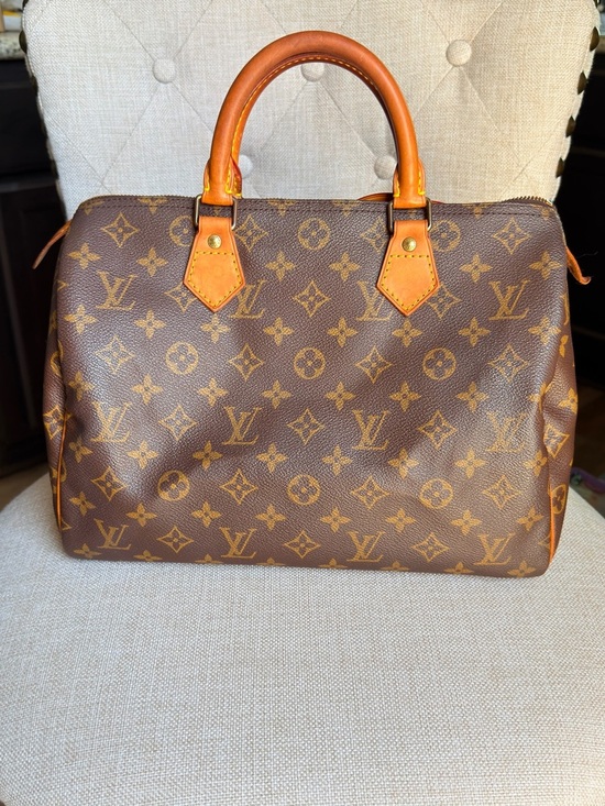 Louis Vuitton Handbags - Louis Vuitton Speedy 30 Monogram Canvas Satchel Bag Vintage VI0920 France